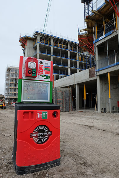 howler firepoint safetyhub with prolink on construction site