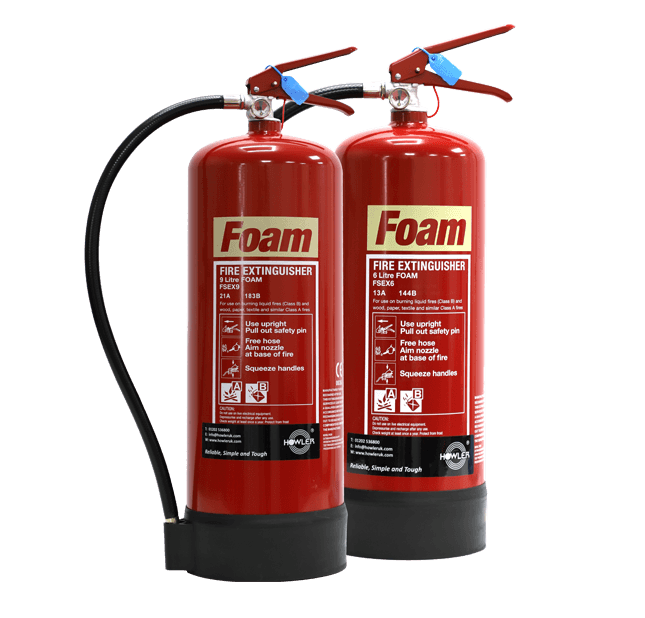 Two Foam Fire Extinguishers