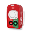 wireless fire alarm system with first aid feature