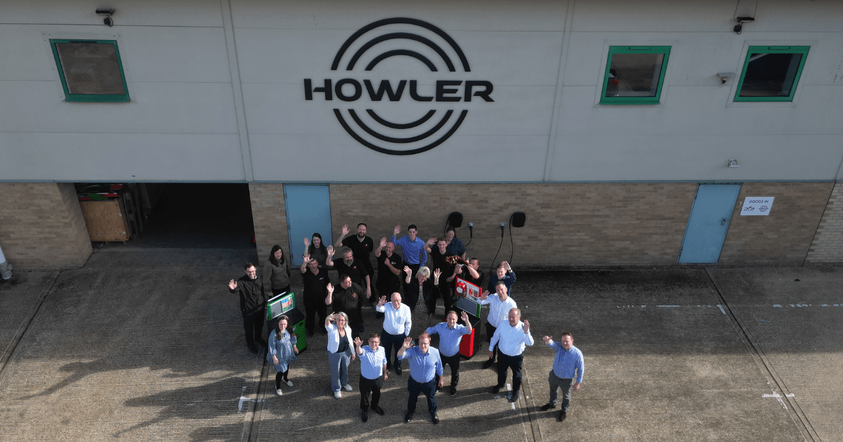 The Howler team outside the Wimborne office